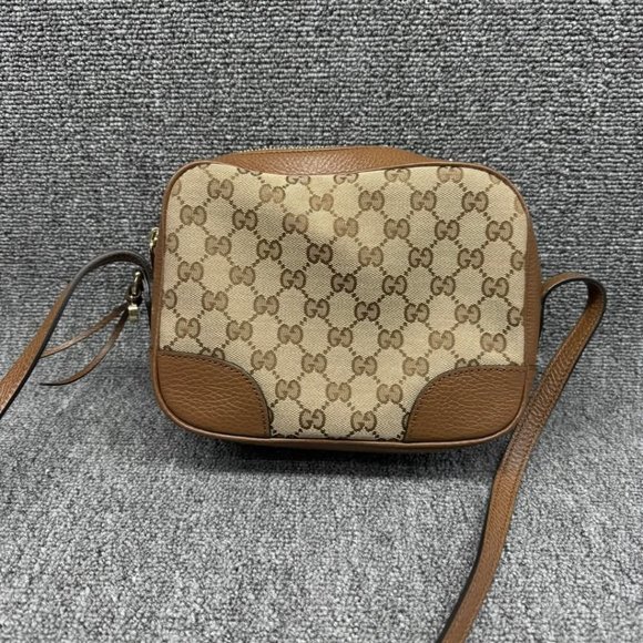 GUCCI Bree Brown Cloth Shoulder Bag 550-022625 - Picture 2 of 14